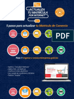 Pasos para Actualizar La Matricula de Comercio PDF