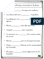 Completar Frases Con Verbos PDF
