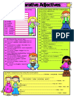 C) Fill in The Blanks With The Comparative Form of The Adjectives. Write The Comparative Forms of The Adjectives