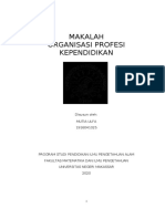 Makalah Organisasi Profesi Kependidikan Mutia Ulfa 1916041025