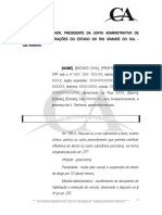 Recurso contra autuação por recusa a teste de alcoolemia