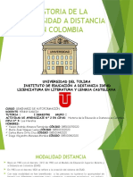 Historia de La Universidad A Distancia en Colombia