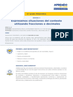 Matematica3 Semana 4 - Dia 1 Fracciones y Decimales Ccesa007