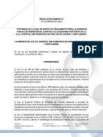 Resolución Adopción Rendición de Cuentas 2019