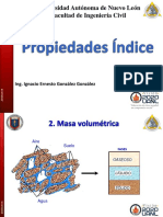 Propiedades Indice MASA VOLUMETRICA