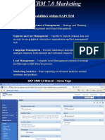 SAP CRM 7.0 Marketing