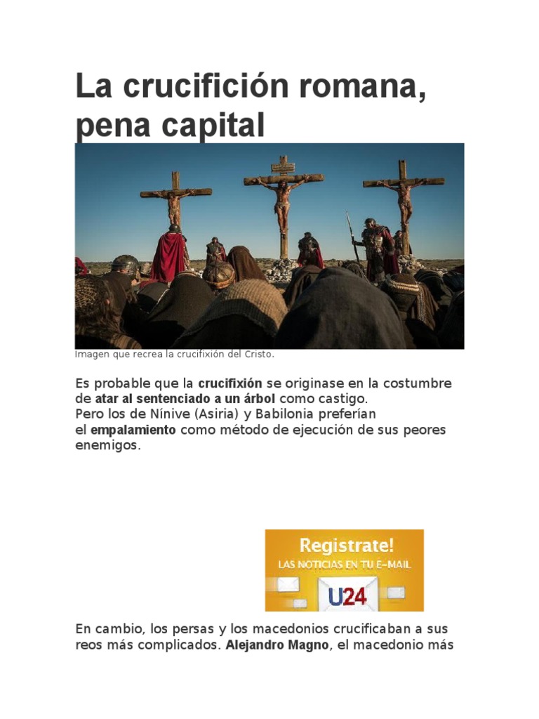 La Crucifición Romana | PDF | Crucifixión | Castigos
