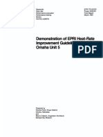 EPRI Demonstration of Heat Rate Improvement Vol 01