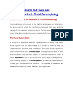 Streams and Rivers Lab: An Introduction To Fluvial Geomorphology