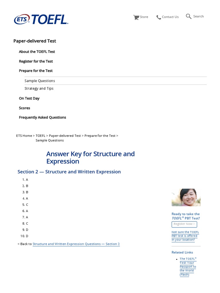 Toefl Paper Based: Toefl Ibt Paper Test – SUJL