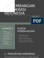 Perkembangan Demokrasi Indonesia