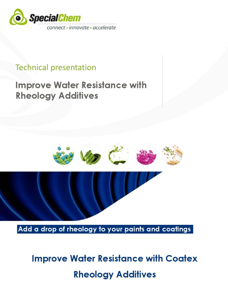 Technical Presentation: Improve Water Resistance With Rheology ...