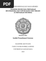 Download Transfer Pricing Pada an Multinasional by Indah Miauw SN45890437 doc pdf