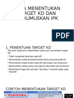 Cara Menentukan Target KD Dan Merumuskan Ipk