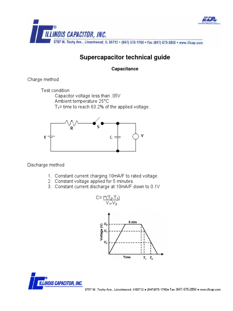 Supercapacitor Equation Pdf: Supercapacitor Specifications – BJSMHF