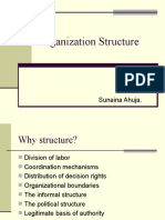 Organization Structure: Sunaina Ahuja