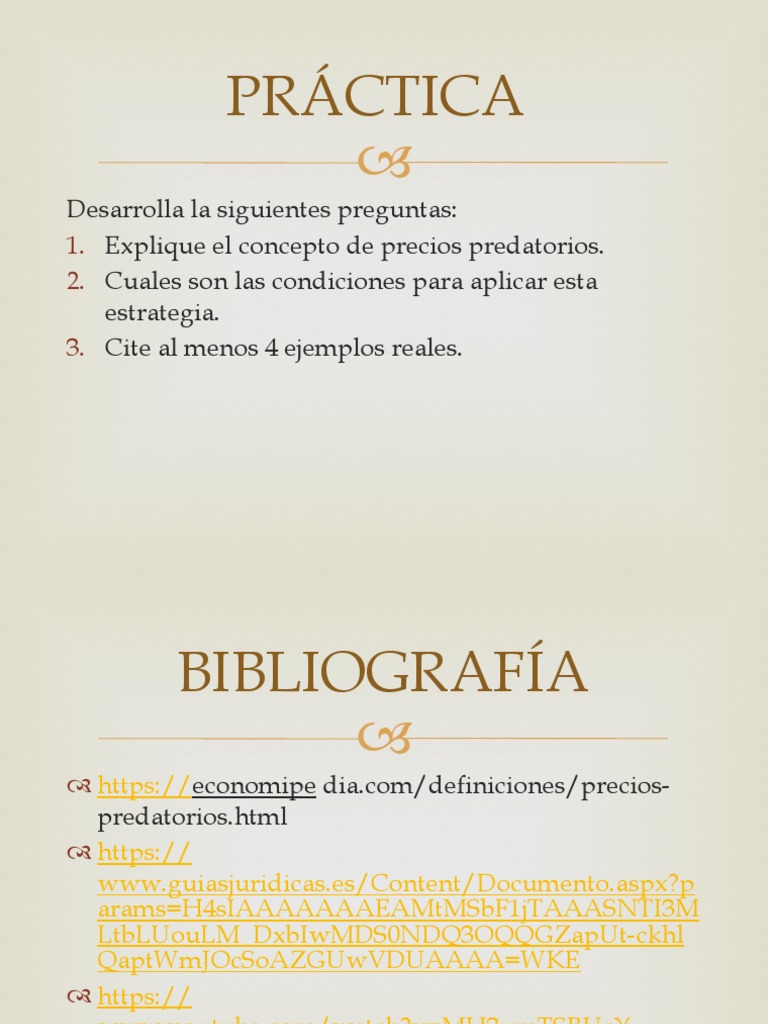 Precios Predatorios 5e | PDF