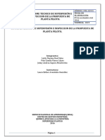 INFORME TECNICO DE SUPERVISIÓN E INSPECCION DE LA PROPUESTA DE PLANTA PILOTO.