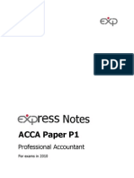 ACCA Paper P1: Notes