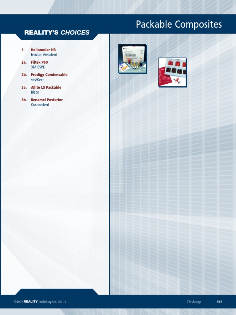Packable Composites PDF PDF Composite Material Casting (Metalworking)