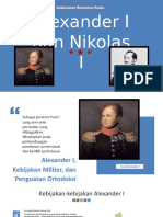 Russia Masa Alexander I Dan Nikolas I