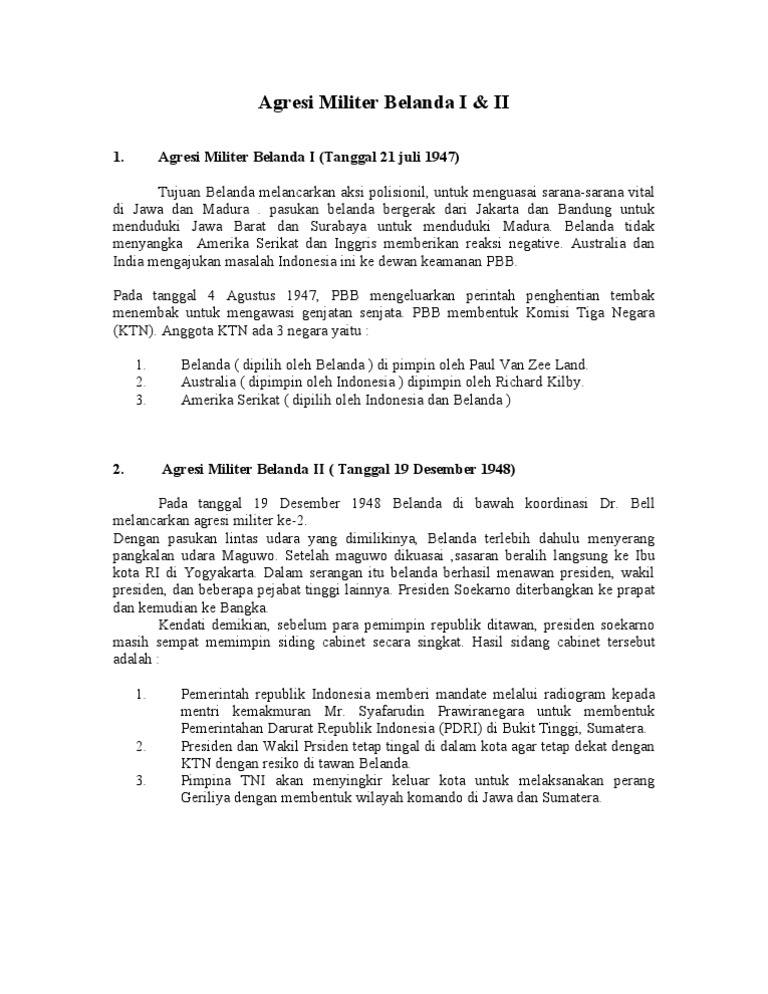 Agresi Militer Belanda I