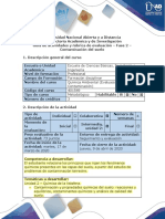 Guía de actividades y rúbrica de evaluación – Fase 2 – Contaminación del suelo