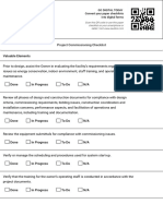 Project Commissioning Checklist - SafetyCulture