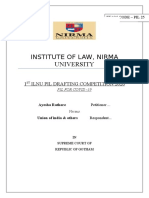 Institute of Law, Nirma University: 1 Ilnu Pil Drafting Competition 2020