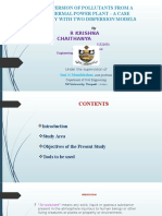 Dispersion of Pollutants From A Thermal Power Plant - A Case Study With Two Dispersion Models