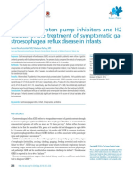 Efficacy of Proton Pump Inhibitors and H2 Blocker in The Treatment of Symptomatic Gastroesophageal Reflux Disease in Infants
