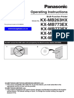 KX-MB263HX KX-MB773EX KX-MB783EX: Operating Instructions