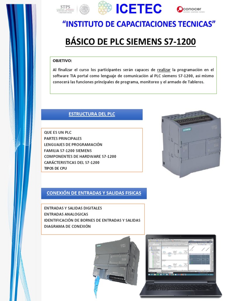 Temario Curso PLC Siemens Basico PDF | PDF