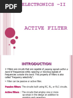 Electronics - Ii: Active Filter