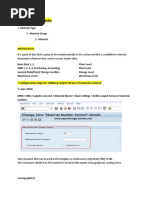 Material Master Hierarchy: Configuration Steps For Defining Output Format of Material Number