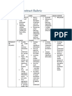 Research Abstract Rubric