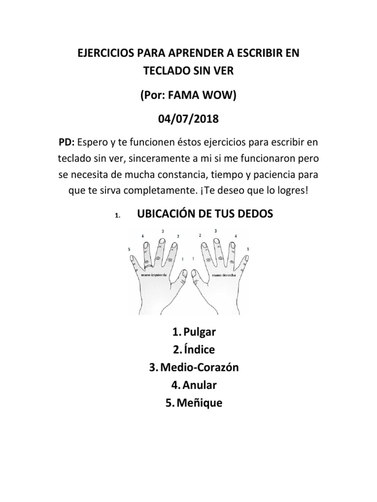 APRENDE A TECLEAR SIN VER intelligence overview