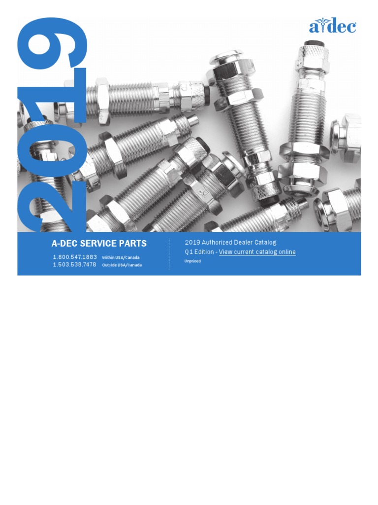 A-Dec Service Parts: 2019 Authorized Dealer Catalog Q1 Edition - View ...