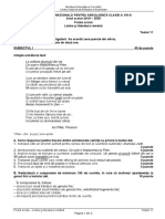 Ministerul Educaţiei Și Cercetării Centrul Naţional de Evaluare Și Examinare