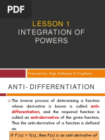 Lesson 1.integration of Powers