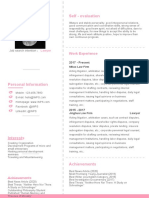Basic Pink Resume-WPS Office
