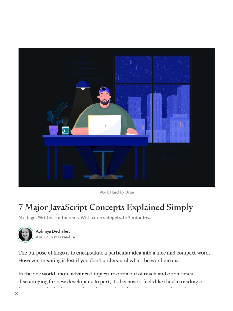 7 Major JavaScript Concepts Explained Simply - JavaScript in Plain ...