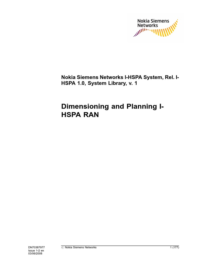 I-HSPA Dimensioning and Planning (Customer Doc) | PDF | High Speed ...