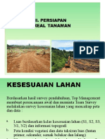 Persiapan Areal Tanaman