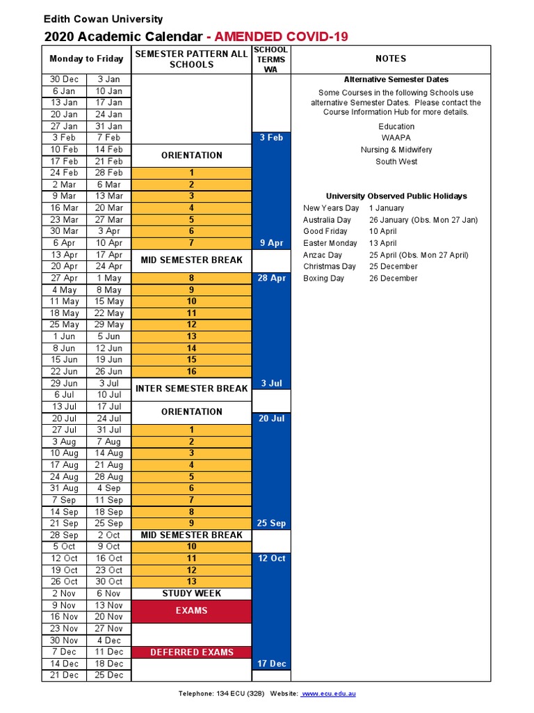 Wmu Academic Calendar Spring 2023 Calendar Ecu 2020 | Pdf | Academic Term | Schools