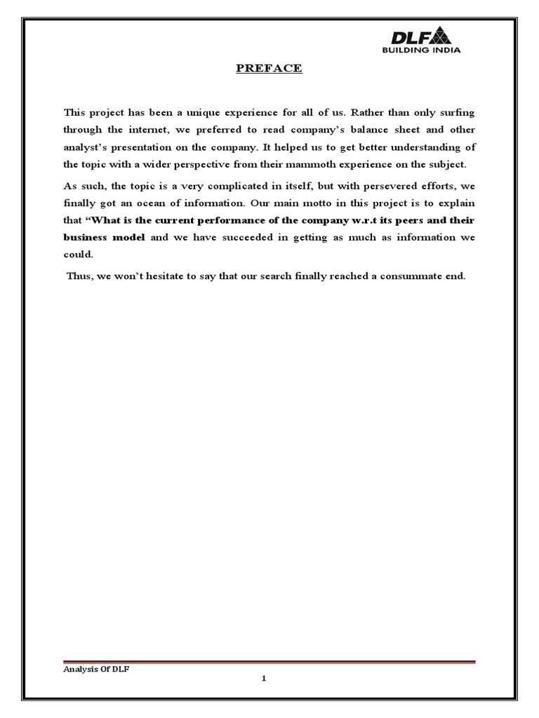 Preface: Business Model and We Have Succeeded in Getting As Much As ...