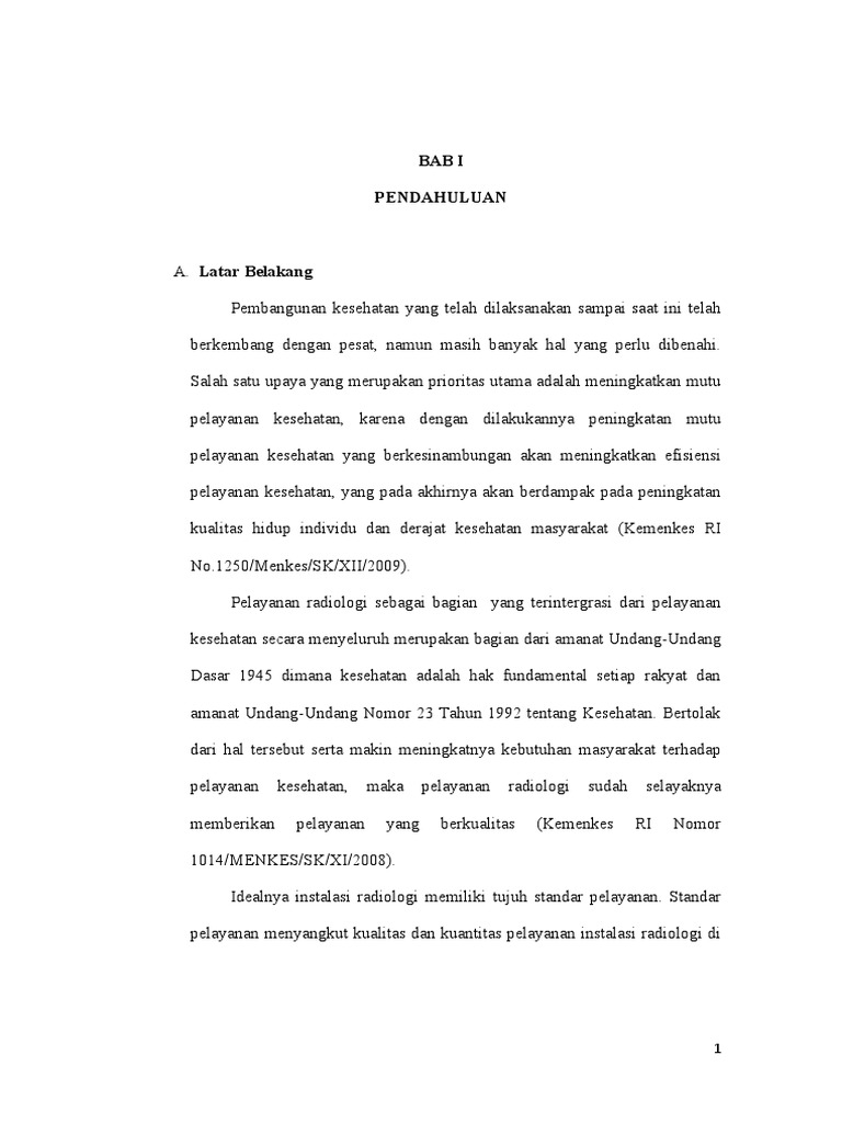 Standar Pelayanan Radiologi RSAL Dr. Ramelan | PDF