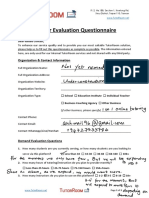TutorRoom.net - Partner Evaluation Questionnaire V1.1