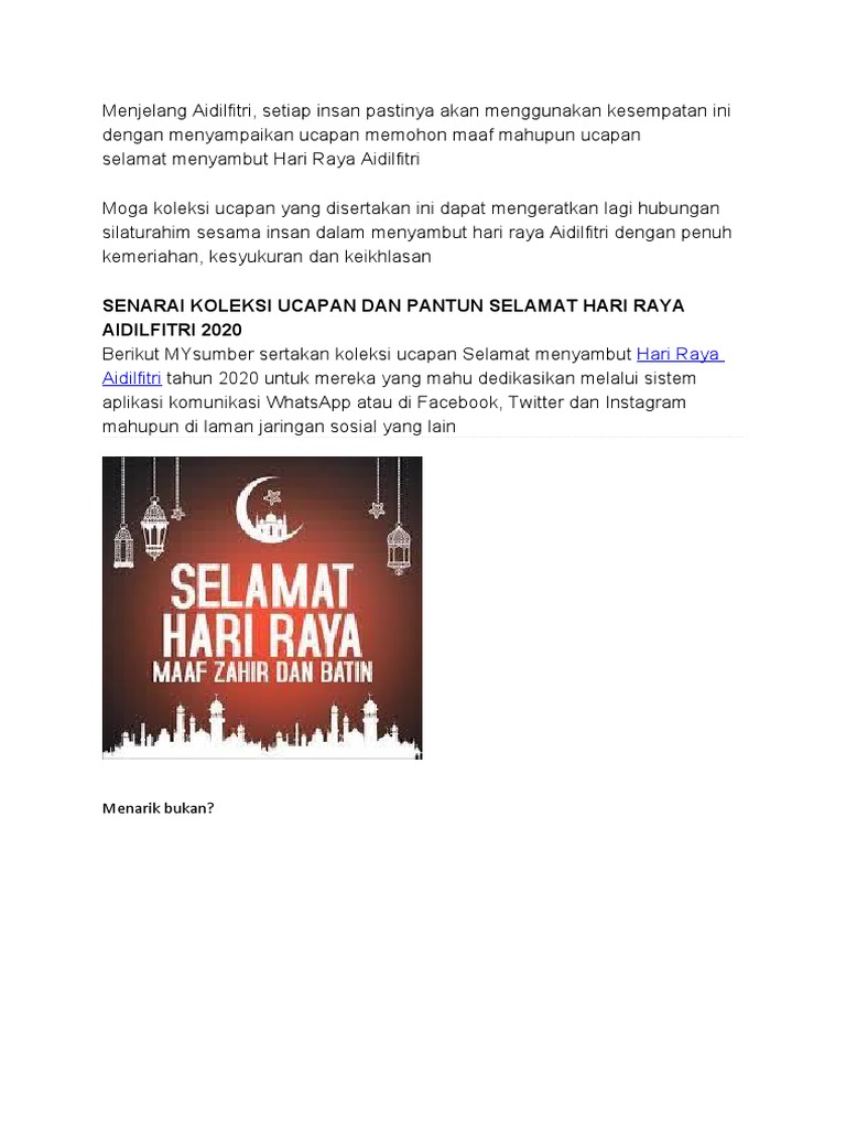Pantun Raya Pdf