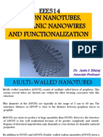 Carbon Nanotubes, Inorganic Nanowires and Functionalization EEE514